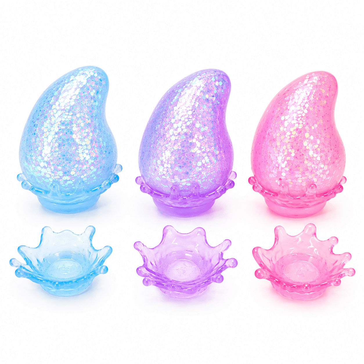Glittery Tear Drops w/ base - Slow Rise - Trendeeyz