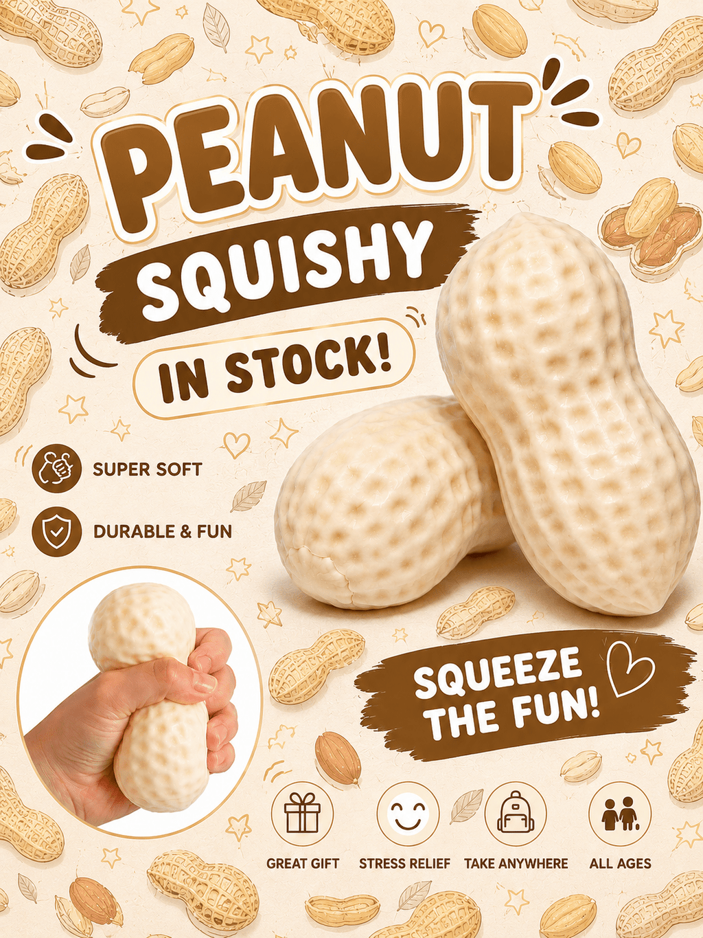 Squishy peanut - Trendeeyz