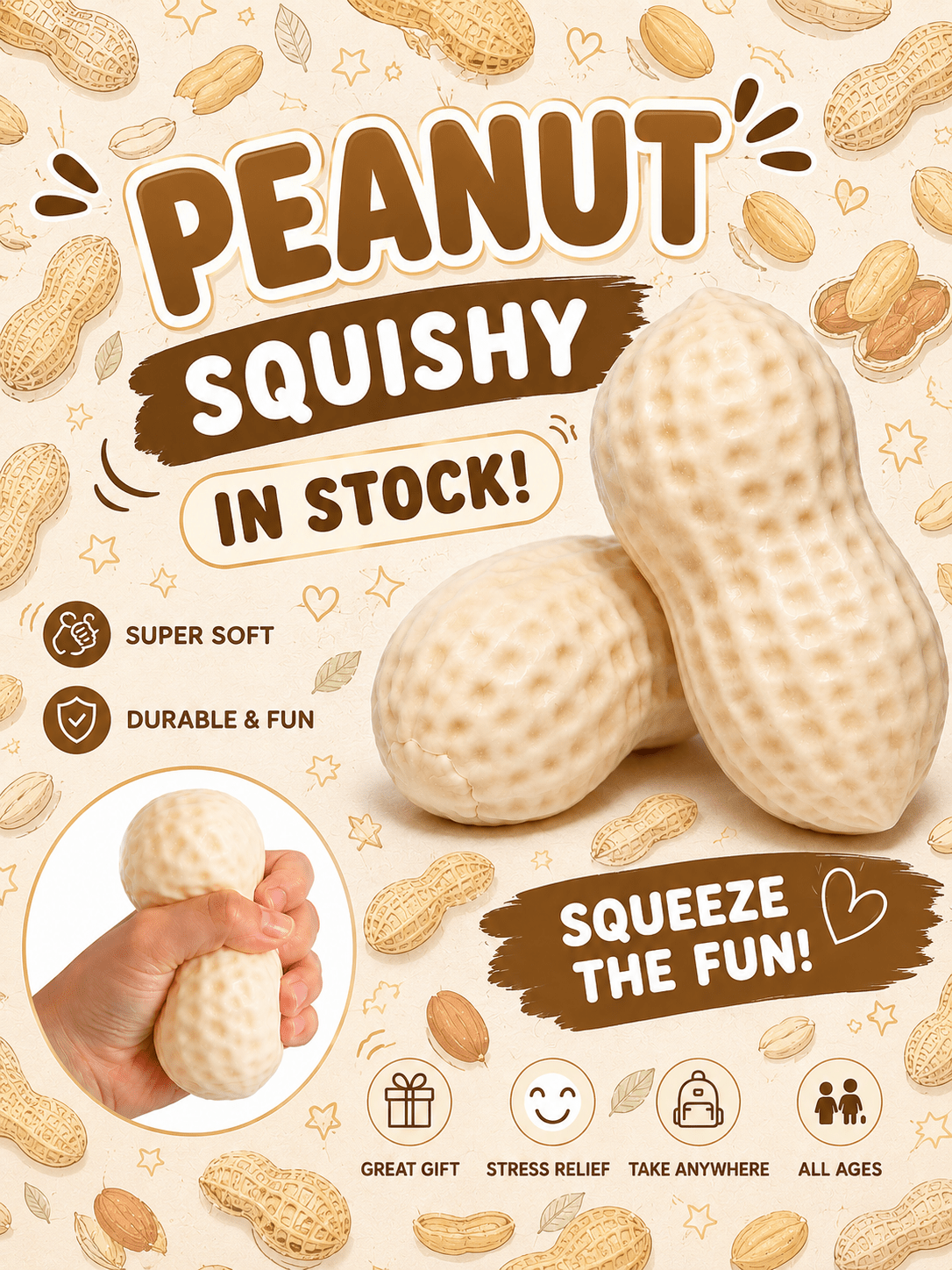 Squishy peanut - Trendeeyz